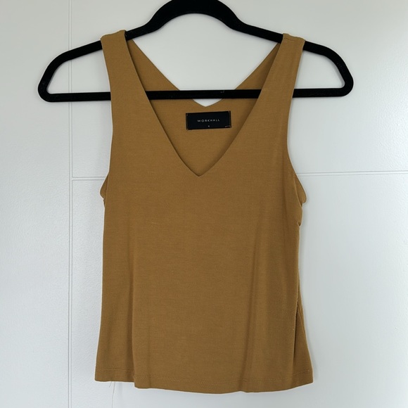 Workhall mustard yellow tank top - Picture 3 of 7